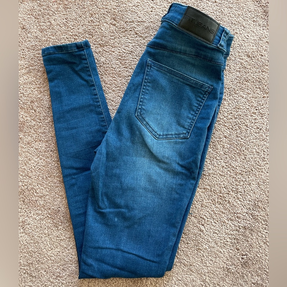 Dark wash FITJeans high waisted skinny jeans